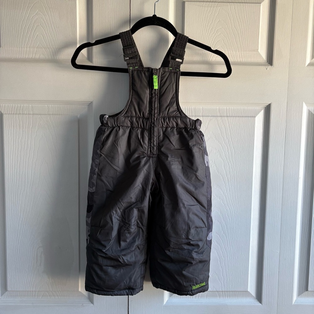 Pacific Trail Black Green unisex 2T Snow Bib Overalls‎ Snow Suit Pants Winter